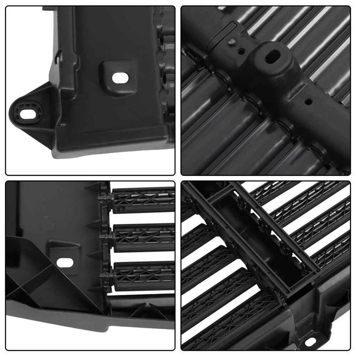 DURAFORCE For 2015 2016 2017 Ford F-150 W/o Motor Upper＋Lower Radiator Grille Air Shutter
