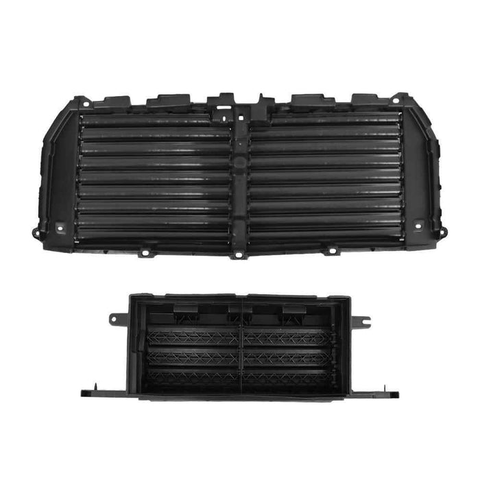 DURAFORCE For 2015 2016 2017 Ford F-150 W/o Motor Upper＋Lower Radiator Grille Air Shutter