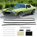 DURAFORCE For 1970-1981 Firebird Camaro Moldings Window Sweep Weatherstrips 4Pcs Chrome