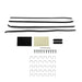DURAFORCE For 1970-1981 Firebird Camaro Moldings Window Sweep Weatherstrips 4Pcs Chrome