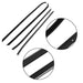 DURAFORCE For 1970-1981 Firebird Camaro Moldings Window Sweep Weatherstrips 4Pcs Chrome