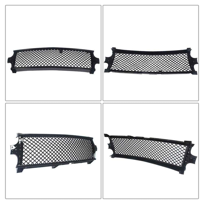 DURAFORCE Glossy Black For 1999-2002/2000-2006 Silverado Tahoe Front Bumper Grille Grill