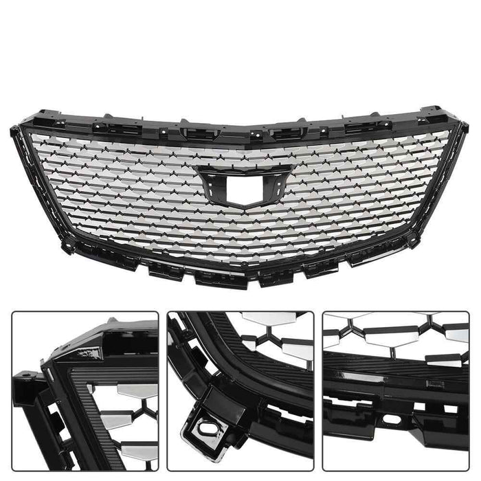 DURAFORCE For 2016-2020 2021 2022 Cadillac XT5 Front Upper Grille Black Diamond Style