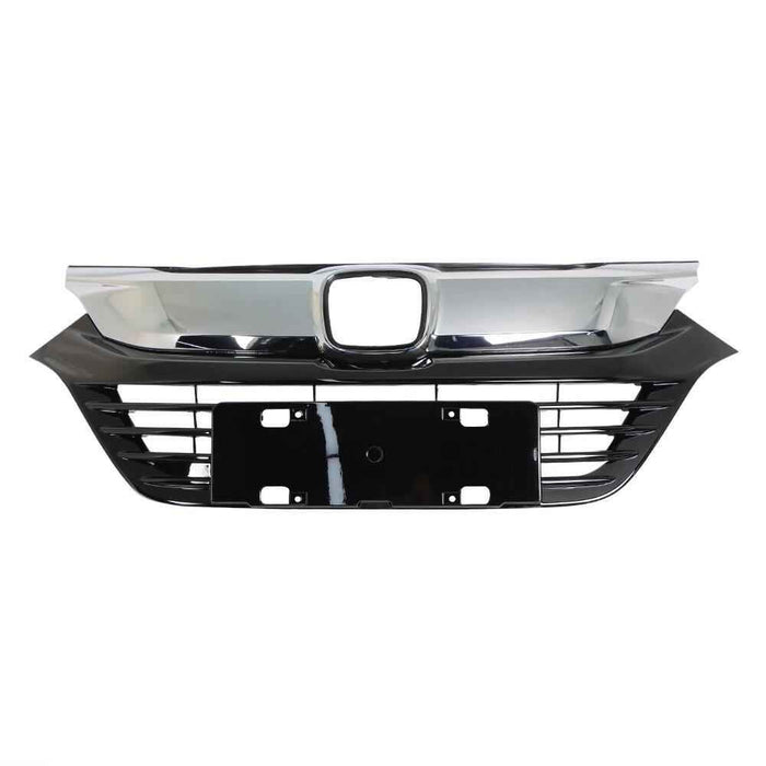 DURAFORCE For Honda HRV HR-V 2019-2021 Chrome Grill Front Bumper Upper Grille ABS Plastic