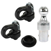 DURAFORCE 2-5/16" Safety Chain Anchor Kit & Gooseneck Ball 38000 lbs Puck System 60639