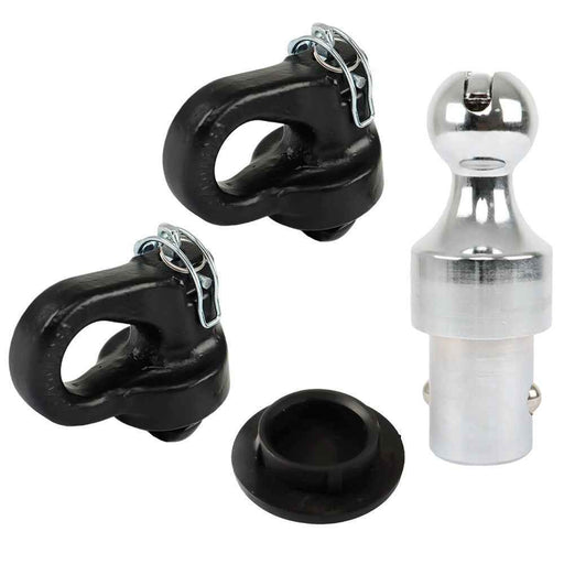 DURAFORCE 2-5/16" Safety Chain Anchor Kit & Gooseneck Ball 38000 lbs Puck System 60639