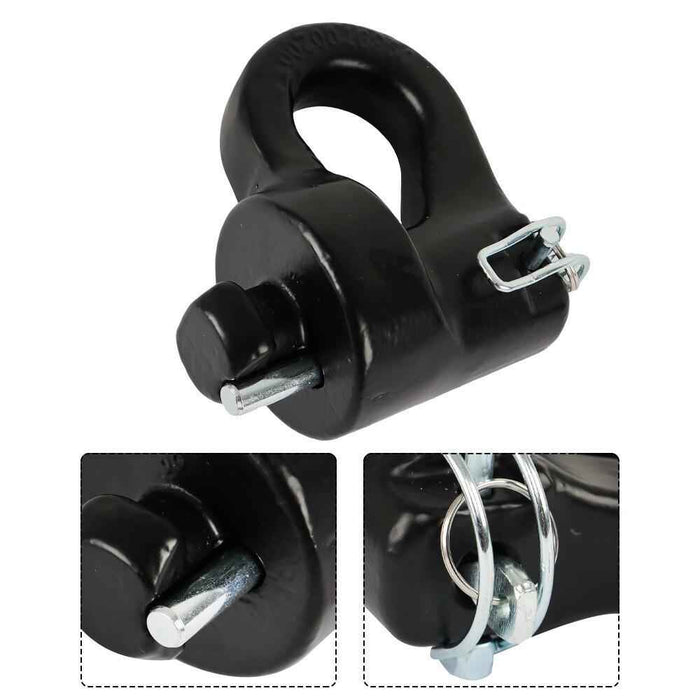 DURAFORCE 2-5/16" Safety Chain Anchor Kit & Gooseneck Ball 38000 lbs Puck System 60639