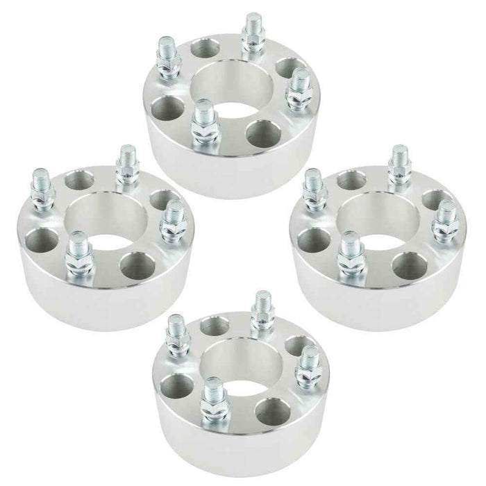 DURAFORCE 2" Wheel Spacers 4x101.6 1/2"x20 Silver For EZ GO EZGO Club Cars Golf Carts ×4