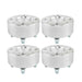 DURAFORCE 2" Wheel Spacers 4x101.6 1/2"x20 Silver For EZ GO EZGO Club Cars Golf Carts ×4