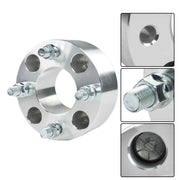 DURAFORCE 2" Wheel Spacers 4x101.6 1/2"x20 Silver For EZ GO EZGO Club Cars Golf Carts ×4