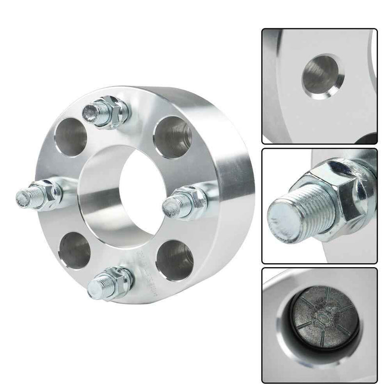 DURAFORCE 2" Wheel Spacers 4x101.6 1/2"x20 Silver For EZ GO EZGO Club Cars Golf Carts ×4
