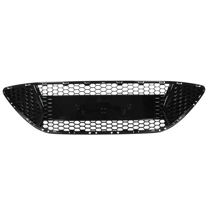 DURAFORCE For 2013-2014 Ford Focus Front Radiator Center Grille Glossy Black Upper Grill