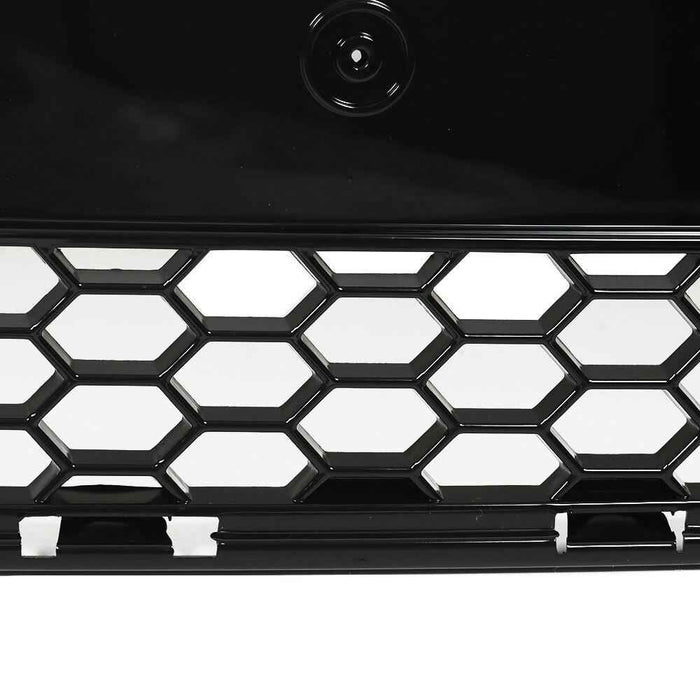 DURAFORCE For 2013-2014 Ford Focus Front Radiator Center Grille Glossy Black Upper Grill