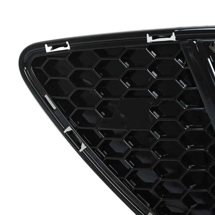 DURAFORCE For 2013-2014 Ford Focus Front Radiator Center Grille Glossy Black Upper Grill