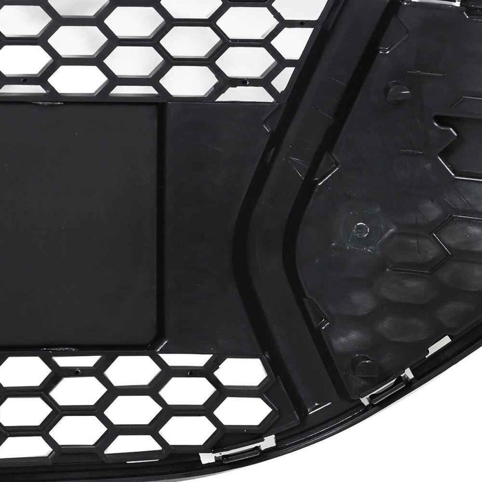 DURAFORCE For 2013-2014 Ford Focus Front Radiator Center Grille Glossy Black Upper Grill