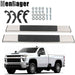 DURAFORCE For 19-22 Silverado Sierra 1500 2500HD 6" Step Bars Running Board Plastic Chrome
