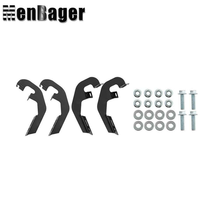 DURAFORCE For 19-22 Silverado Sierra 1500 2500HD 6" Step Bars Running Board Plastic Chrome