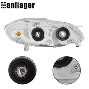 DURAFORCE Pair Headlights Halogen For 2003-2005 2006 2007 2008 Toyota Corolla 8115002200