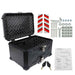 DURAFORCE Motorcycle Luggage Waterproof Tail Box 65L Black Scooter Trunk Storage Top Case