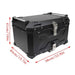 DURAFORCE Motorcycle Luggage Waterproof Tail Box 65L Black Scooter Trunk Storage Top Case