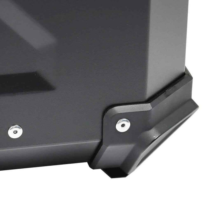 DURAFORCE Motorcycle Luggage Waterproof Tail Box 65L Black Scooter Trunk Storage Top Case