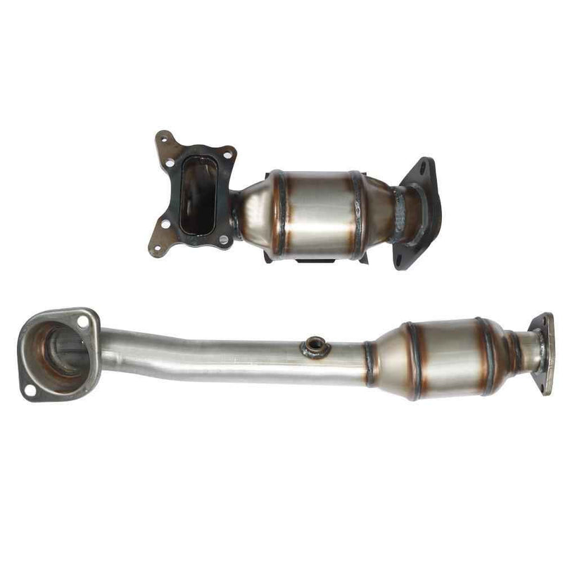 DURAFORCE Both Front+Rear Catalytic Converter w/ Gasket For 2010-2011 Honda CRV CR-V 2.4L