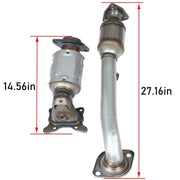 DURAFORCE Both Front+Rear Catalytic Converter w/ Gasket For 2010-2011 Honda CRV CR-V 2.4L