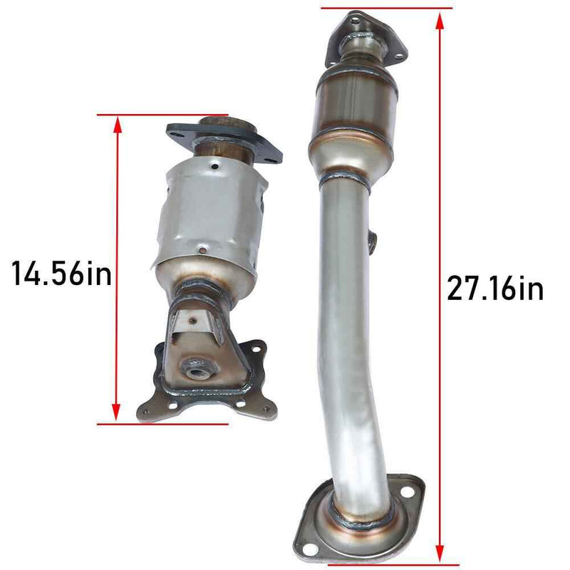 DURAFORCE Both Front+Rear Catalytic Converter w/ Gasket For 2010-2011 Honda CRV CR-V 2.4L