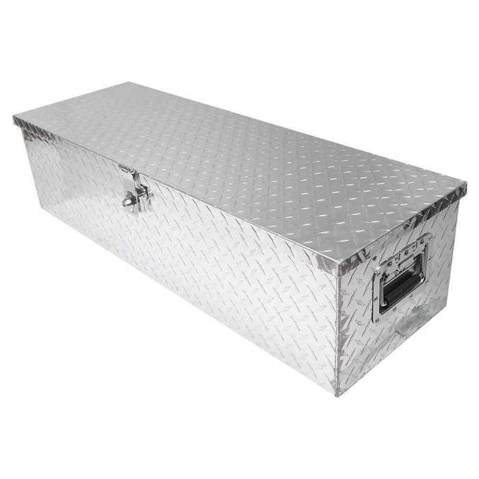 DURAFORCE ALUMINUM PICKUP TRUNK BED TOOL BOX 39"X13"X10" TRAILER STORAGE+LOCK