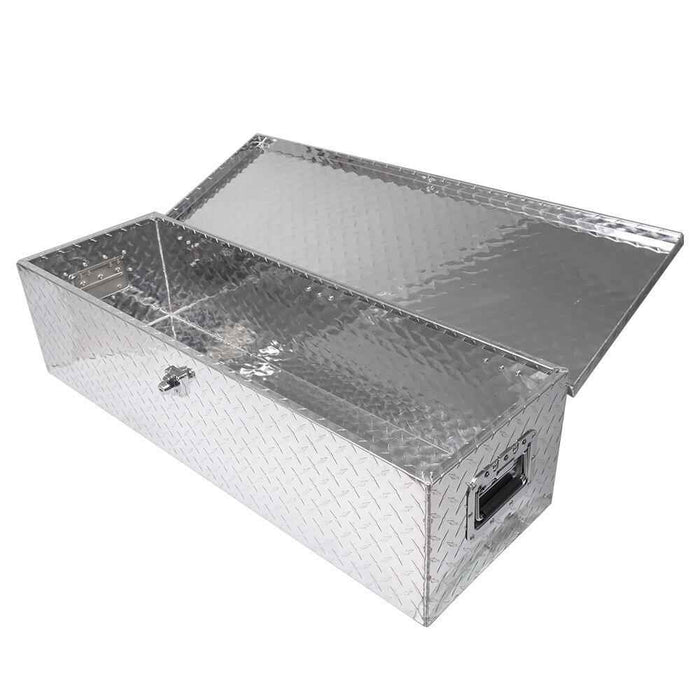 DURAFORCE ALUMINUM PICKUP TRUNK BED TOOL BOX 39"X13"X10" TRAILER STORAGE+LOCK