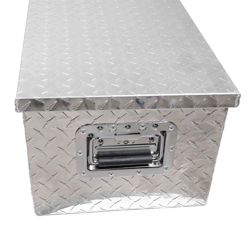 DURAFORCE ALUMINUM PICKUP TRUNK BED TOOL BOX 39"X13"X10" TRAILER STORAGE+LOCK