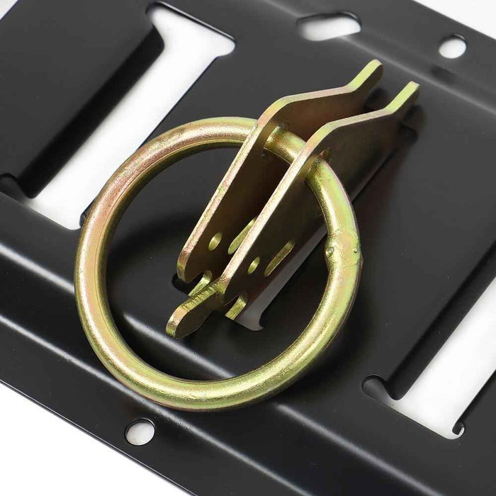 DURAFORCE Black Rail Tie Down Kit With Accessories Etrack System Starter Horizontal Steel