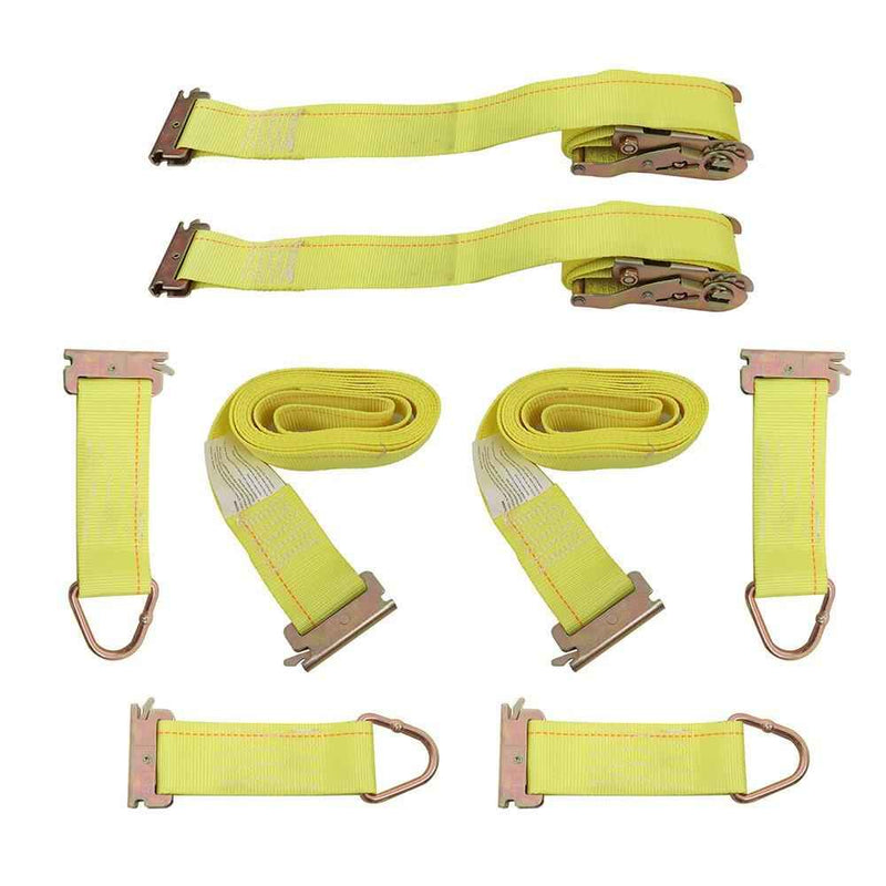 DURAFORCE Black Rail Tie Down Kit With Accessories Etrack System Starter Horizontal Steel
