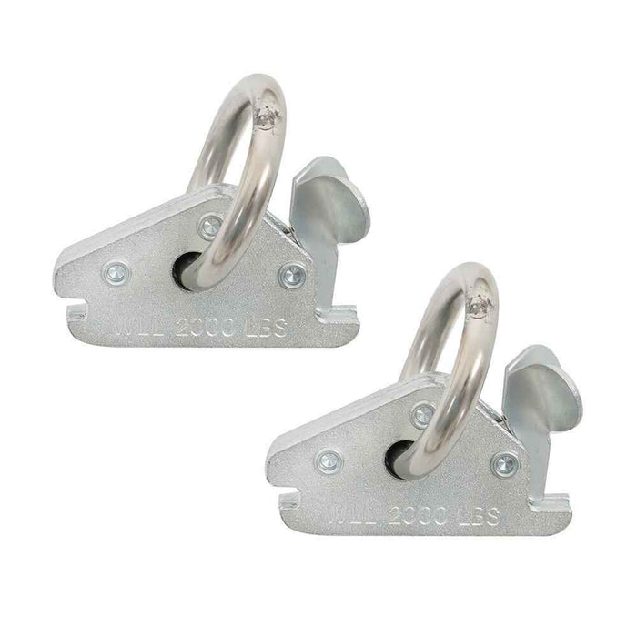 DURAFORCE Black Rail Tie Down Kit With Accessories Etrack System Starter Horizontal Steel