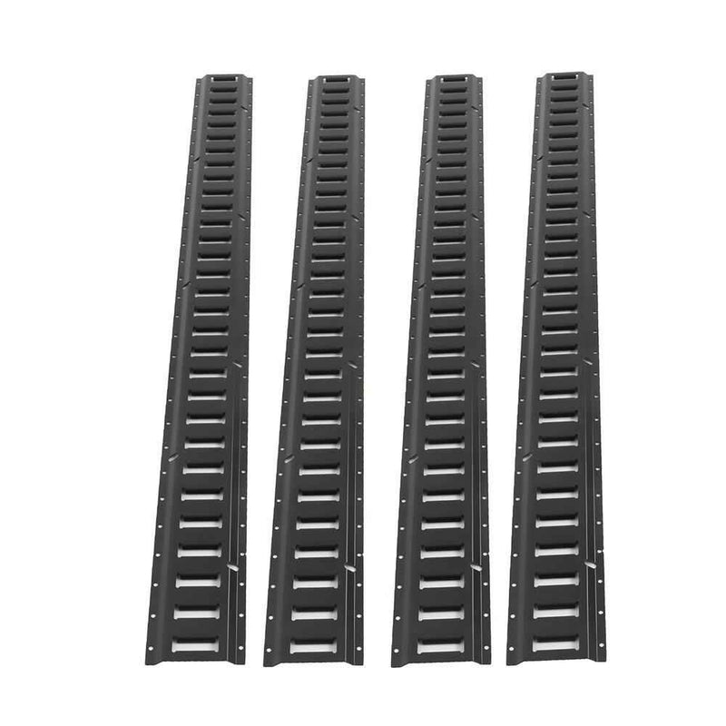 DURAFORCE Black Rail Tie Down Kit With Accessories Etrack System Starter Horizontal Steel
