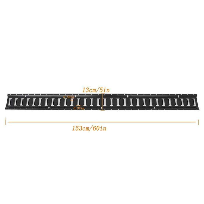 DURAFORCE Black Rail Tie Down Kit With Accessories Etrack System Starter Horizontal Steel