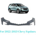 DURAFORCE Fit For 2022-2023 Chevy Equinox Front Upper Bumper Cover Primed W/O Sensor Holes
