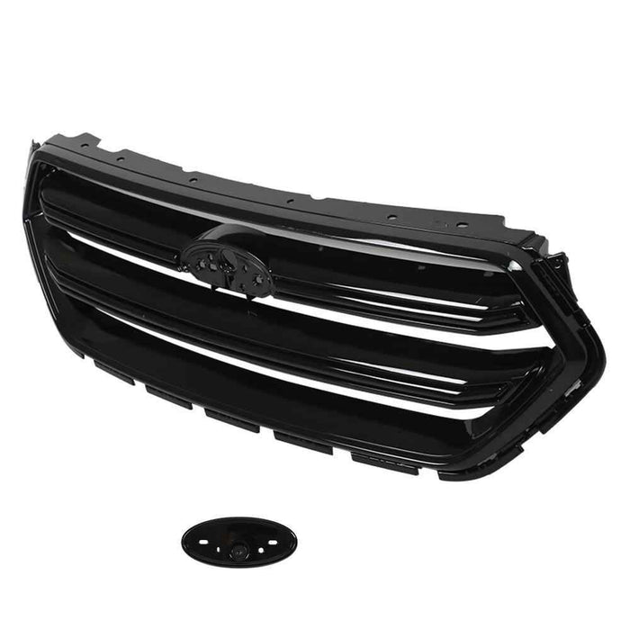 DURAFORCE GJ5Z8200B Front Upper Bumper Grille Glossy Black Grill For Ford Escape 2017-2019