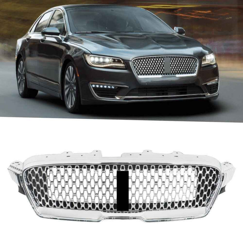 DURAFORCE For Lincoln MKZ 2017-2019 Nickelplated Plastic Front Upper Grille Bumper Grille