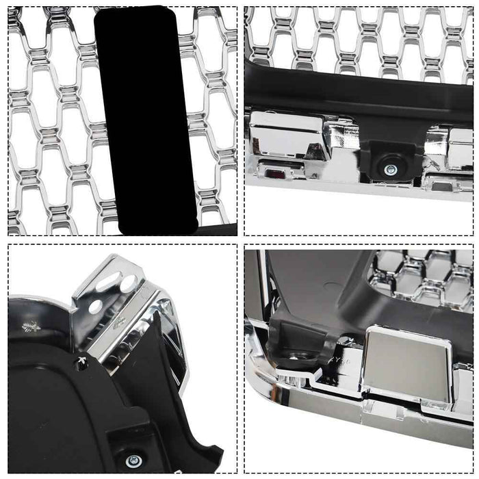 DURAFORCE For Lincoln MKZ 2017-2019 Nickelplated Plastic Front Upper Grille Bumper Grille