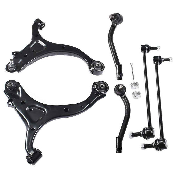 DURAFORCE 6× For 2007-12 Hyundai Santa Fe Suspension Kit Front Control Arm Sway Bar Tierod