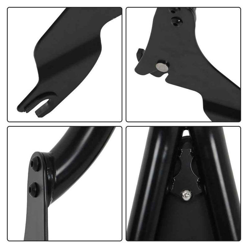DURAFORCE For CVO Touring Road King Glide Street Split Backrest Black 22 Inch