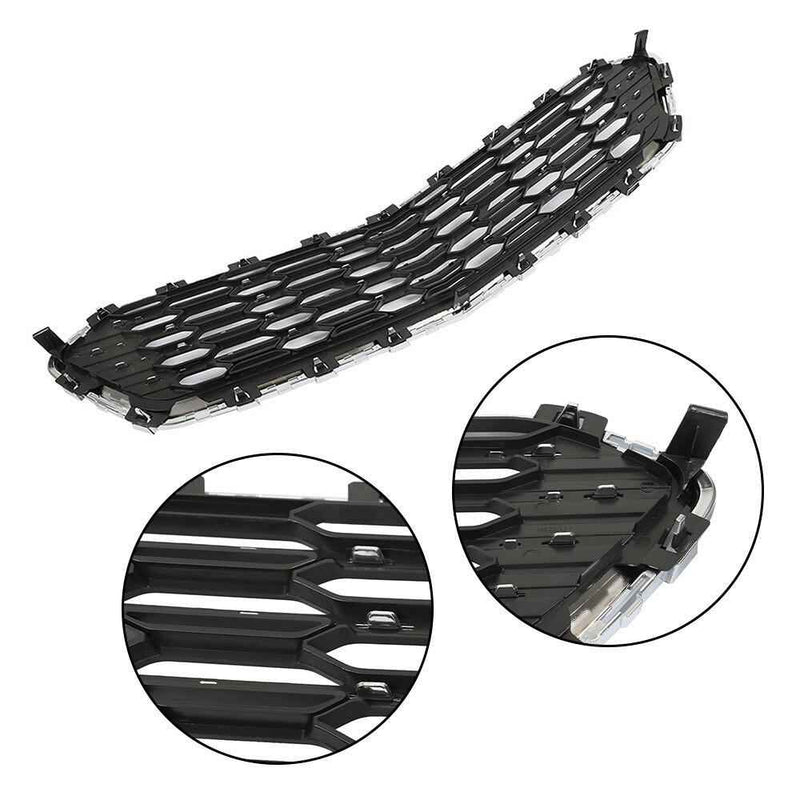 DURAFORCE For Chevy Cruze 2016 2017 2018 Front Upper+Lower Grille Grill Set W/Chrome Black