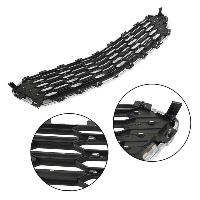 DURAFORCE For Chevy Cruze 2016 2017 2018 Front Upper+Lower Grille Grill Set W/Chrome Black