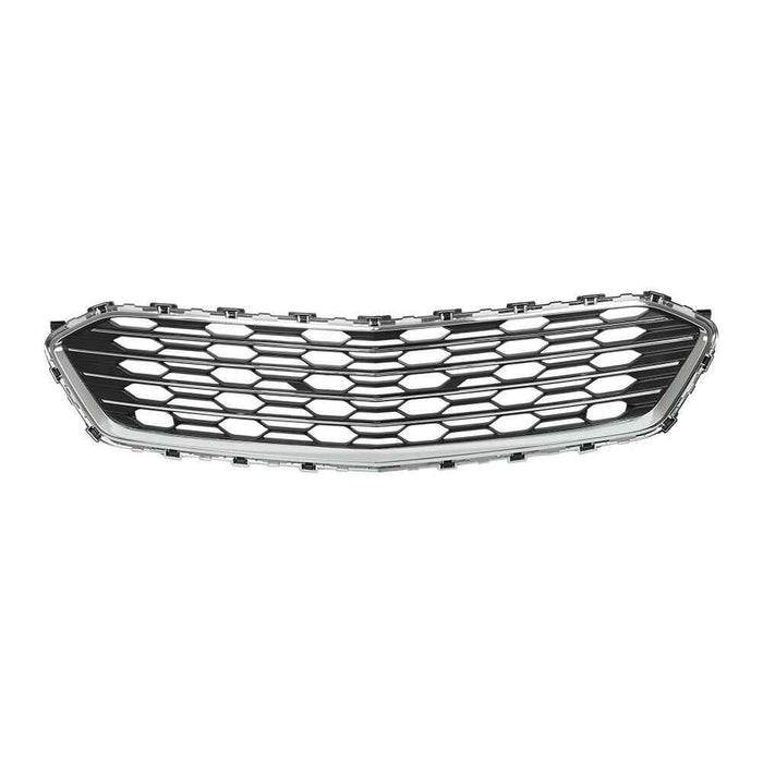 DURAFORCE For Chevy Cruze 2016 2017 2018 Front Upper+Lower Grille Grill Set W/Chrome Black