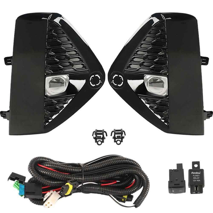 DURAFORCE Fog Lights LED Lamps w/Cover+Switch Kits For 2019-2023 Murano Left&Right Side