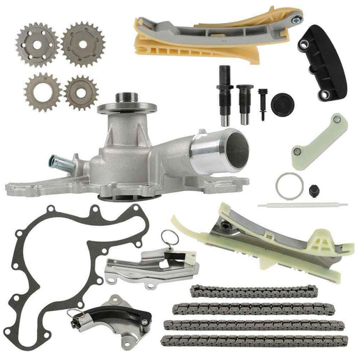 DURAFORCE Timing Chain Kit w/Gears&Water Pump Kit For 1997-09 Ford Ranger Explorer Mercury