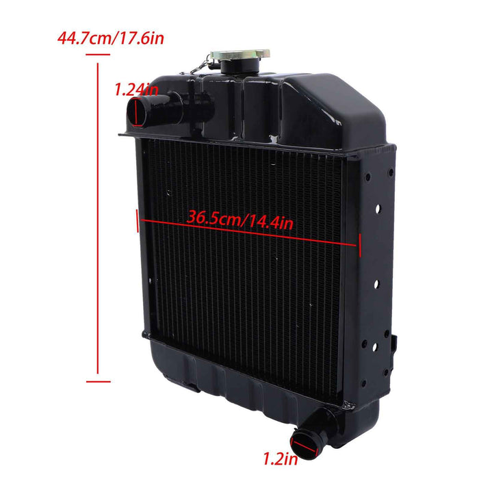 DURAFORCE Radiator For Kubota B6100 B7100 B6100HST-E & B7100HST-DT 15553-72060 Aluminum