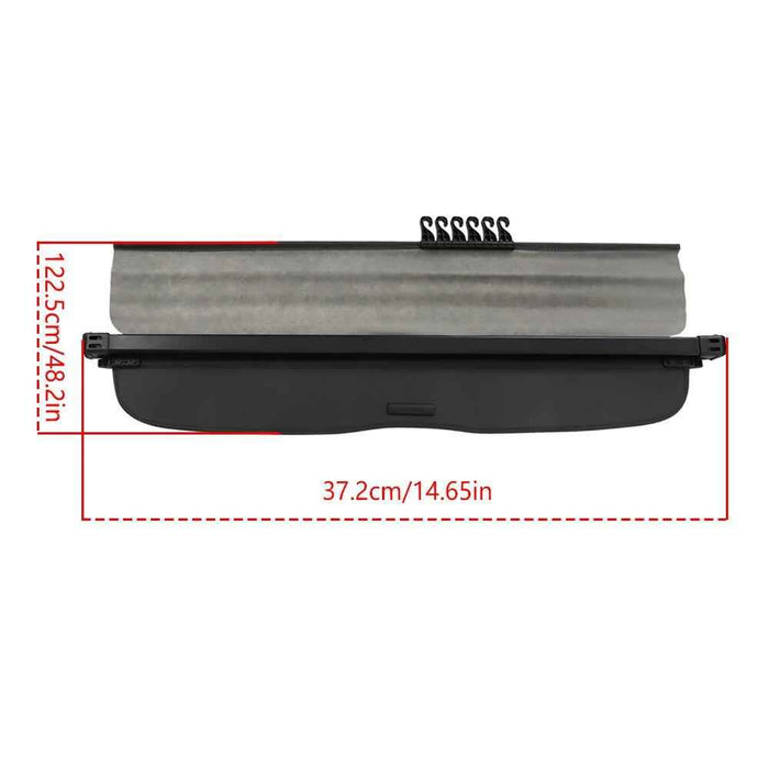 DURAFORCE For SubAru Forester 2013-18 Black Trunk Shield Manual Door Cargo Cover Security