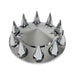 DURAFORCE Front Axle Cover Kit For Truck Spiked Chrome Thread-on Nut Covers 33 MM